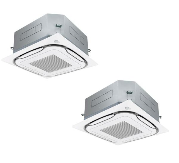 画像1: 北海道・青森・岩手・秋田・宮城・山形・福島・業務用エアコン ダイキン エコ・ラウンドフロー(標準)タイプ ワイヤード (標準)電撃クリーンシリーズ ツイン同時運転マルチタイプ SZYPC112CBD 112形(4馬力) ZEASシリーズ 三相200V  (1)