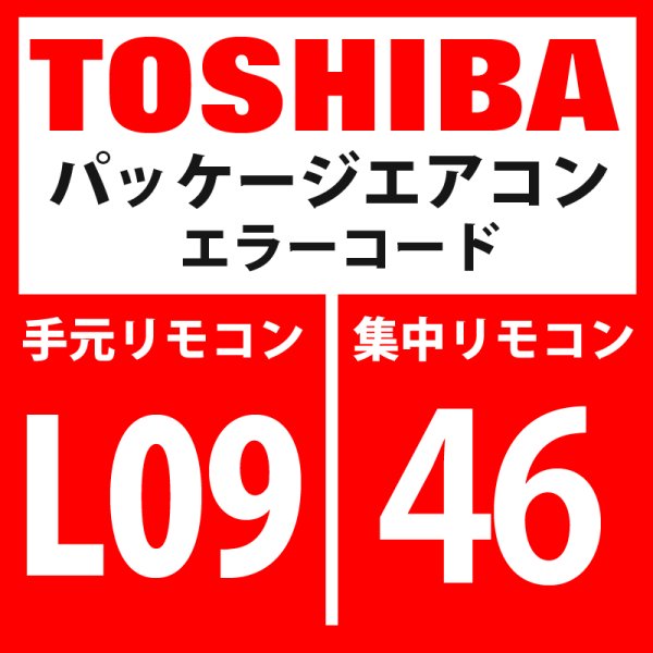 画像1: 東芝　パッケージエアコン　エラーコード：L09 / 46　「室内能力未設定」　【室内機】 (1)